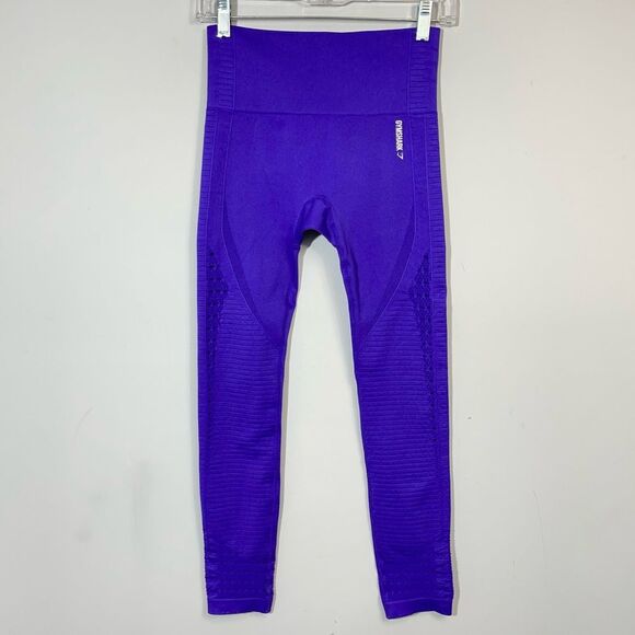 Gymshark Energy High Rise Seamless Purple Full Length
Legging Pants Perforated S - Picture 6 of 15